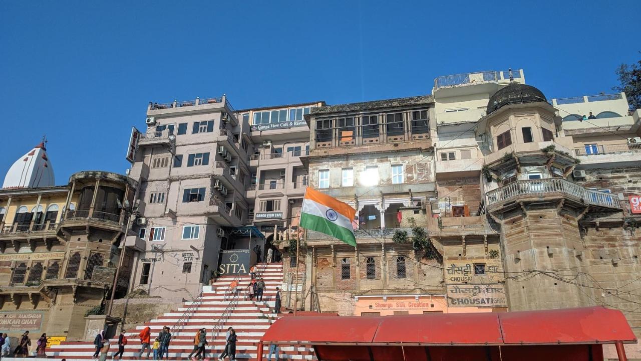 Hotel Sita Palace On Heritage Ghats Of Benaras Varanasi Exterior photo